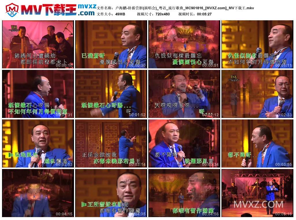 卢海鹏-卧薪尝胆(演唱会)_粤语_流行歌曲_MC901816